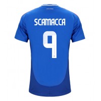 Italija Gianluca Scamacca #9 Domaci Dres EP 2024 Kratak Rukav